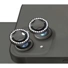 Kit de Proteção para Lentes Brilho Strass de Celular Compatível com iPhone 11 ao 17 Pro Max