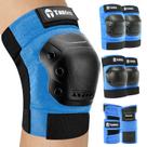 Kit de Proteção Tanden para Skate com Joelheiras, Cotoveleiras e Munhequeiras Azul