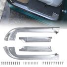 Kit de Protetores de Soleira de Porta FEIMAOTUI Compatível com Chevy GMC C10 C20 C30 R10 R20 R30 R1500 R2500 R3500 Pickup 19781987, Placas de Soleira de Alumínio (Conjunto de 4 Peças)