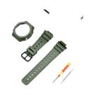 Kit De Pulseira E Aro De Borracha Esportiva Impermeável Masculina Para Casio G-SHOCK GA-2100 GA-2110
