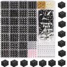Kit de pulseira Friendship DodoBeads Black Letter Beads 1650 unidades