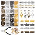 Kit de pulseira Ribbon Glarks 771 unidades com fechos de lagosta e anéis de salto