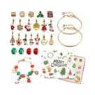 Kit De Pulseiras DIY Com Tema De Natal, 24 Peças, Calendário Do Advento, Caixa Surpresa