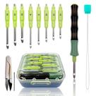 Kit de punch needle Monipair com cabo ergonômico e 8 agulhas