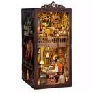 Kit de quebra-cabeça DIY Magic Library Book Nook Wooden Dollhouse