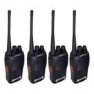 Kit de Rádios Baofeng 777S 4 Peças, 16 Canais, Frequência 400 470MHz, Profissional, Preto