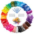 Kit de recarga de elásticos Booriss Loom 12730+ com 500 clipes, 6 ganchos