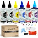 Kit de Recarga de Tinta HEMAINK 6 Cores 100ml para Canon PGI-280
