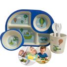 Kit de Refeição Infantil com 5 Peças Jogo Completo Para Introdução Alimentar Menina e Menino Kit de Refeição Infantil com 5 Peças Jogo Completo Para Introdução Alimentar Menina e Menino