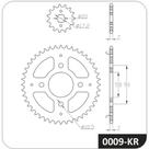 Kit de relação Honda Cg 160 Fan 2016 a 2024 COBREQ 0009-KR