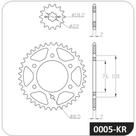 Kit de relação Yamaha Ybr 150 Factor 2016 a 2024 COBREQ