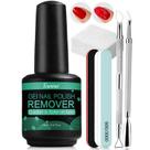 Kit de remoção de esmalte em gel Fanisn 15 ml com ferramentas e acessórios