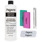 Kit de remoção de esmalte Pronto Pure Acetone 473ml com ferramentas