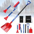 Kit de remoção de neve WORKPRO de 3 peças com pá, raspador e escova Kit de remoção de neve WORKPRO de 3 peças com pá, raspador e escova