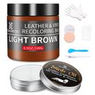 Kit de reparo de bálsamo recolorante de couro e óleo de vison 250mL SHADAIWUYU