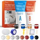 Kit de reparo de banheira de fibra de vidro Ankita Color Match