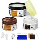 Kit de Reparo de Couro Liccyy 3 em 1 com Bálsamo, Massa de Preenchimento e Condicionador Kit de Reparo de Couro Liccyy 3 em 1 com Bálsamo, Massa de Preenchimento e Condicionador