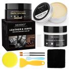 Kit de reparo de couro SEISSO para móveis marrom escuro
