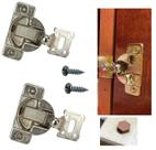 Kit de reparo de dobradiça para armário E.H.C. Grass TEC 861 108 níquel