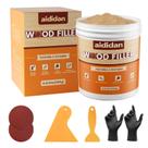 Kit de reparo de enchimento de madeira Aididan 473ml, pintável e manchável