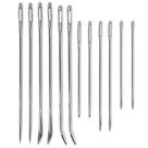 Kit de reparo de estofados ZP Crafts com 12 agulhas pesadas Kit de reparo de estofados ZP Crafts com 12 agulhas pesadas