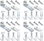 Kit de reparo de hardware de porta dupla CRANACH com suporte superior e inferior