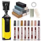 Kit de reparo de piso de madeira A-HEYIDA 11PCS de cera de piso de vinil laminado