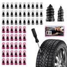 Kit de Reparo de Pneu com Tampões Rosqueáveis Untvie, 60 Peças, com Ferramenta Kit de Reparo de Pneu com Tampões Rosqueáveis Untvie, 60 Peças, com Ferramenta