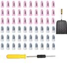 Kit de Reparo de Pneus KUOWPZI 60 Peças com Caixa e Chave de Fenda