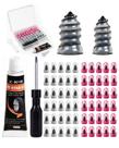 Kit de Reparo de Pneus MADETEC 60 Peças com Tampões de Borracha e Selante Kit de Reparo de Pneus MADETEC 60 Peças com Tampões de Borracha e Selante