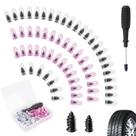 Kit de Reparo de Pneus Risornda 60 Peças com Pinos de Borracha e Chave de Fenda