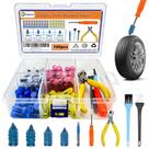 Kit de reparo de pneus SFPNSHHY 100 peças de pregos de borracha 4 tamanhos Kit de reparo de pneus SFPNSHHY 100 peças de pregos de borracha 4 tamanhos