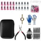 Kit de Reparo de Pneus Ypoyney com Tampões de Borracha e Ferramentas