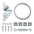 Kit de reparo de portão HOME MASTER HARDWARE Anti-afundamento para cerca de madeira Kit de reparo de portão HOME MASTER HARDWARE Anti-afundamento para cerca de madeira