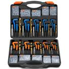 Kit de Reparo de Roscas Coobeast 320 Peças Métrico SAE Aço Inoxidável Kit de Reparo de Roscas Coobeast 320 Peças Métrico SAE Aço Inoxidável