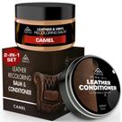 Kit de reparo de sofá de bálsamo recolorente de couro FORTIVO Light Tan Kit de reparo de sofá de bálsamo recolorente de couro FORTIVO Light Tan