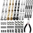 Kit de reparo de zíper haraqi 105 peças 3 5 8 com alicate