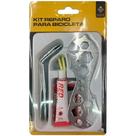 Kit de Reparo para Bicicleta, 14 Peças Remendo de Pneu, Espátulas, Cola para Remendo Kit de Reparo para Bicicleta, 14 Peças Remendo de Pneu, Espátulas, Cola para Remendo