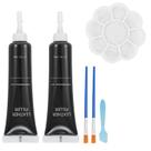 Kit de reparo para couro e vinil Kenbry preto para restauração rápida Kit de reparo para couro e vinil Kenbry preto para restauração rápida