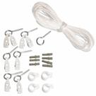 Kit de Reposição de Cordas - Alta Densidade, e Roldanas para Varal de Teto Completo - Zephir
