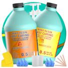 Kit de resina epóxi KHKD RESIN 4L Resina artística inodora de cura rápida