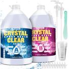 Kit de resina epóxi Shabebe 7.57L Crystal Clear Food Safe com bomba