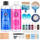 Kit de Resina Epoxi Teexpert 474ml con Moldes y Pigmentos