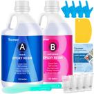Kit de Resina Epóxi Teexpert Cristal Transparente 3,8 Litros para Arte e DIY