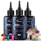 Kit de Resina UV TQELFSS 300 g Transparente e de Cura Rápida