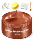 Kit de Restauração de Couro UP22YOU com Bálsamo Recolorante Marrom para Vinil