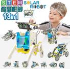 Kit de robô solar 13 em 1, brinquedo científico para construção educacional