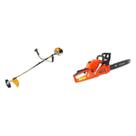 Kit de Roçadeira a Gasolina Semi Profissional 33cc e Motosserra Semi Profissional 45cc Vulcan Trent