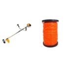 Kit de Roçadeira a Gasolina Semi Profissional e Rolo de Fio de Nylon 279 Metros V Vulcan Trent Amarelo Kit de Roçadeira a Gasolina Semi Profissional e Rolo de Fio de Nylon 279 Metros V Vulcan Trent Amarelo