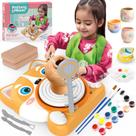 Kit de Rodas de Cerâmica Fedonak Kids Mini DIY - Com Argila e Ferramentas (4 a 12 anos)